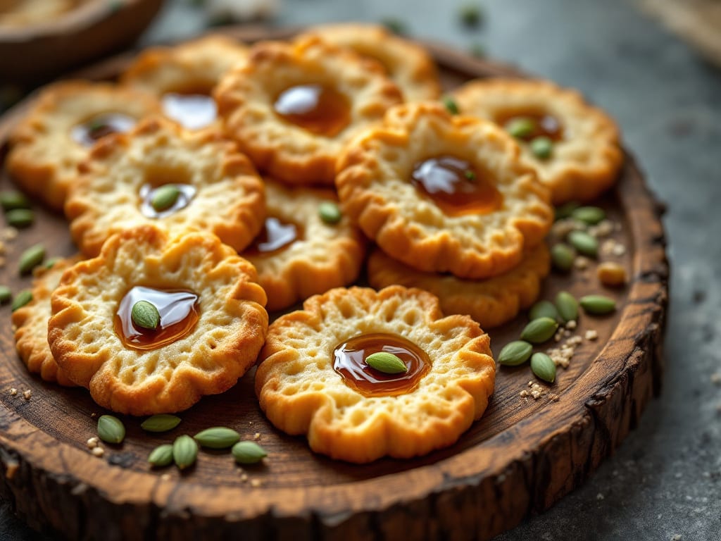 Biscotti al finocchio e miele di castagno