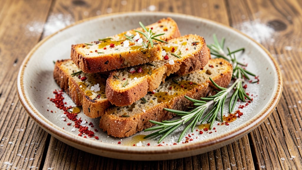 Ricetta biscotti salati natale: croccanti al rosmarino e peperoncino, senza burro