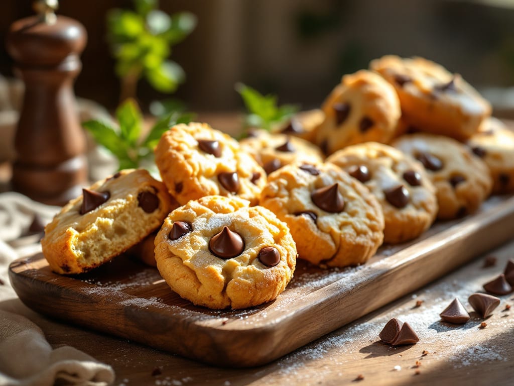 Ricetta biscotti cookies con gocce di cioccolato: morbidi dentro e croccanti fuori, con burro e zucchero di canna
