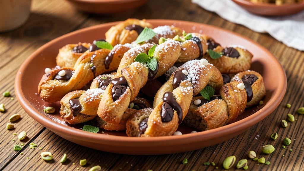 Ricetta biscotti treccine: treccia morbida con gocce cioccolato e crema setosa