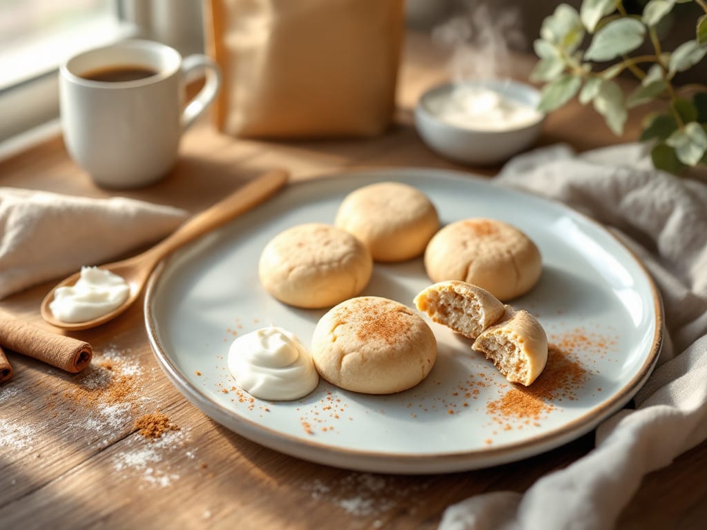 Biscotti allo yogurt e cannella con farina di quinoa
