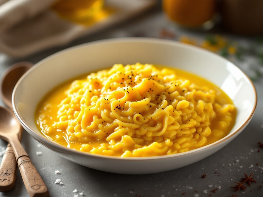 Risotto cremoso all'asiago e zafferano