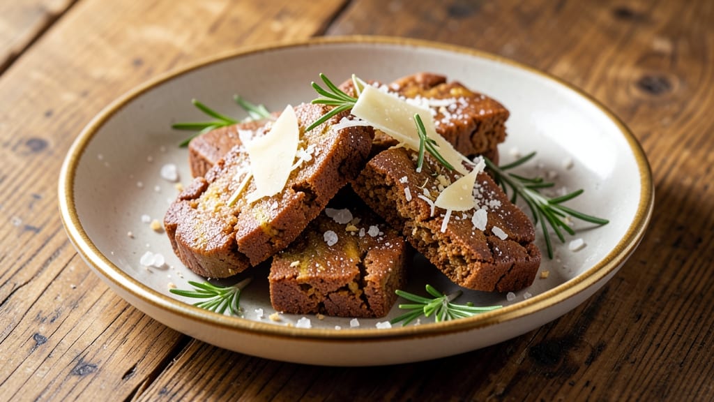 Biscotti segnaposto ricetta: profumo di rosmarino e parmigiano grattugiato