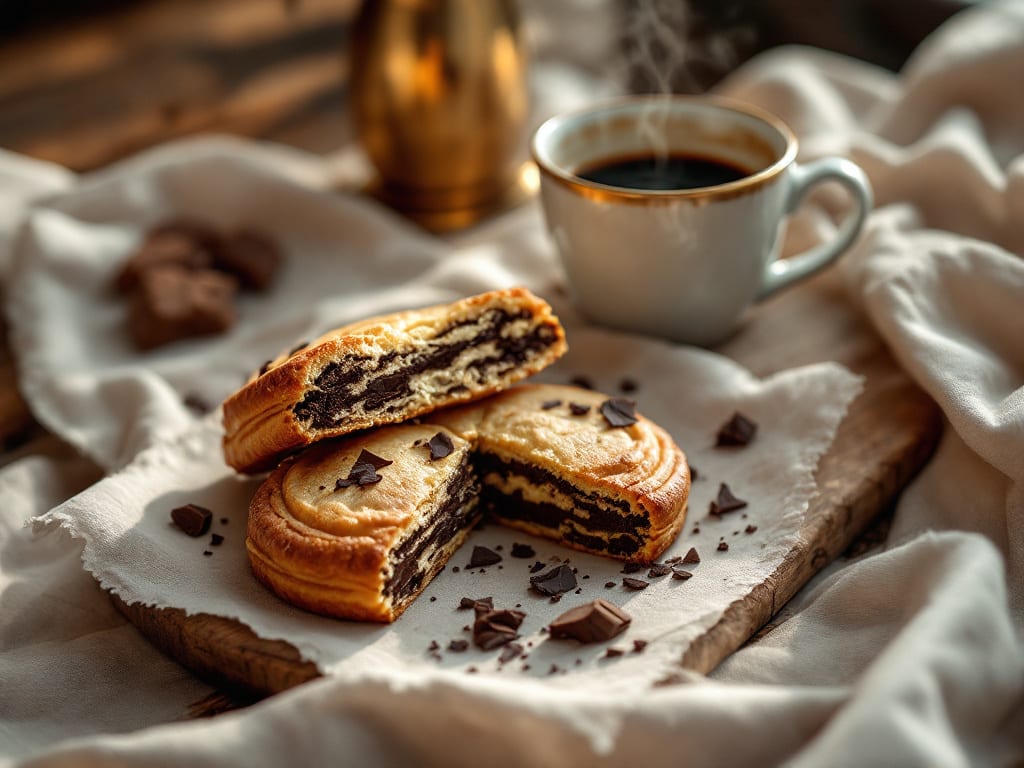Biscotti al cioccolato e caffè