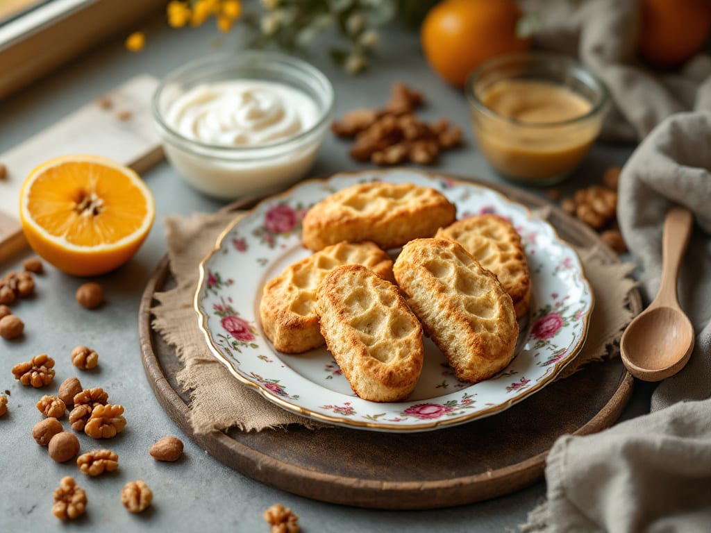 Biscotti allo yogurt e mele cotogne