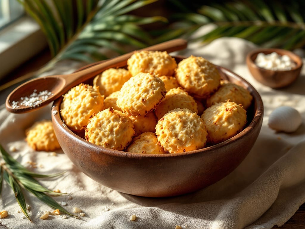 Biscotti al cocco e vaniglia senza zucchero