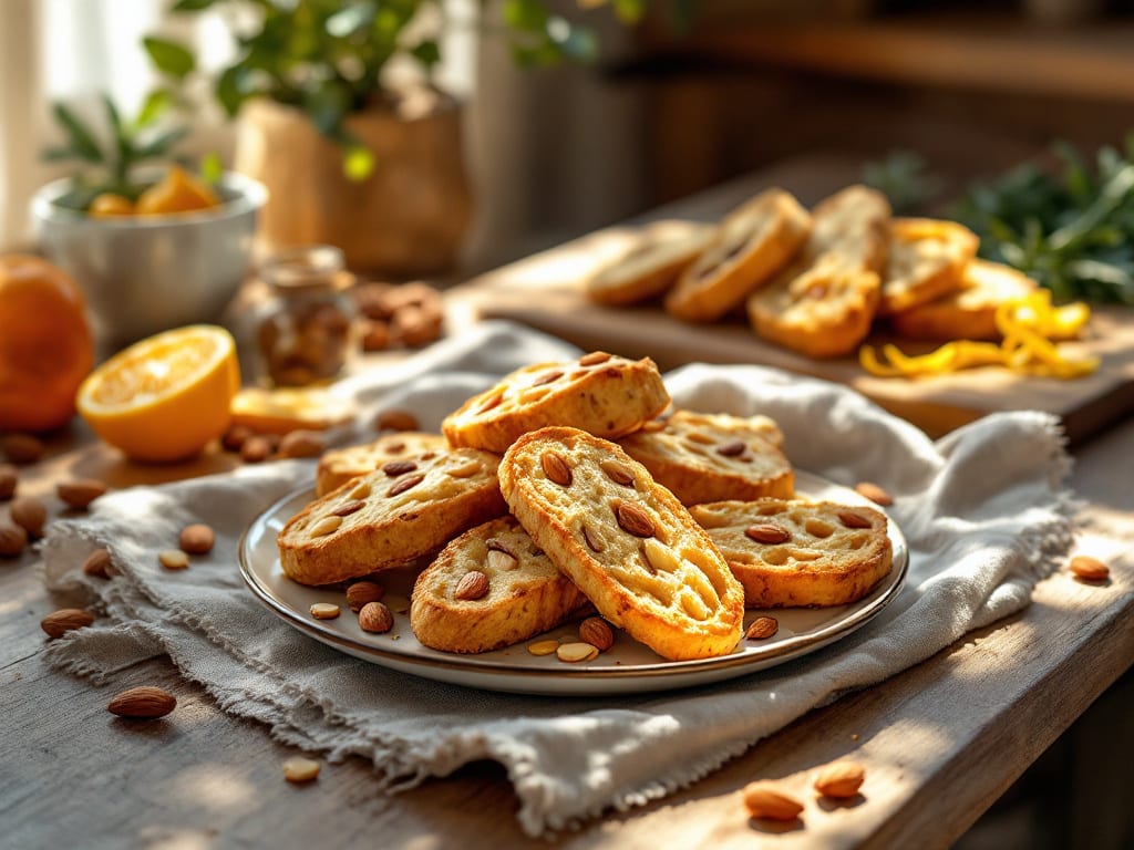 Biscotti alle mandorle e miele di castagno