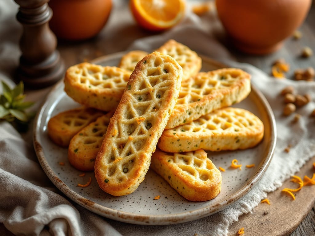 Biscotti Arabi al Pistacchio e Arancia