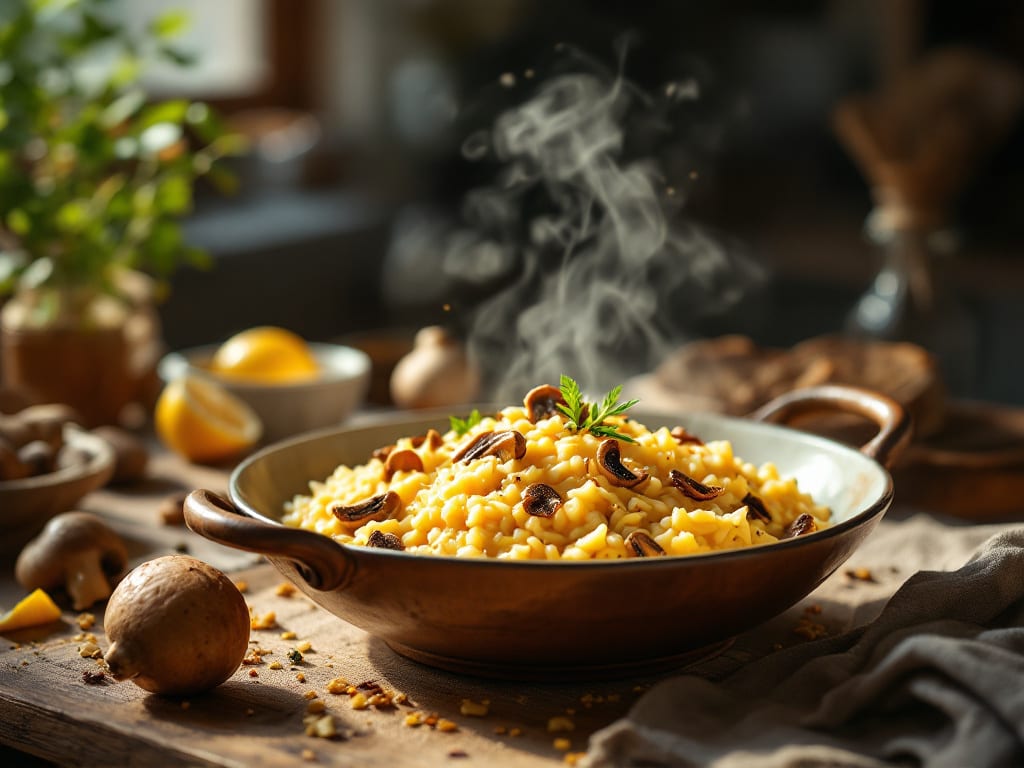 Risotto ai funghi porcini e parmigiano