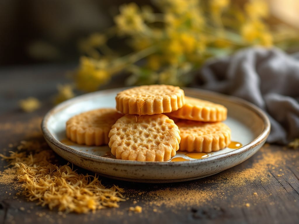 Biscotti al finocchio e miele di castagno