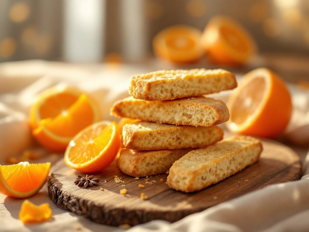 Biscotti all'arancia e zenzero candito