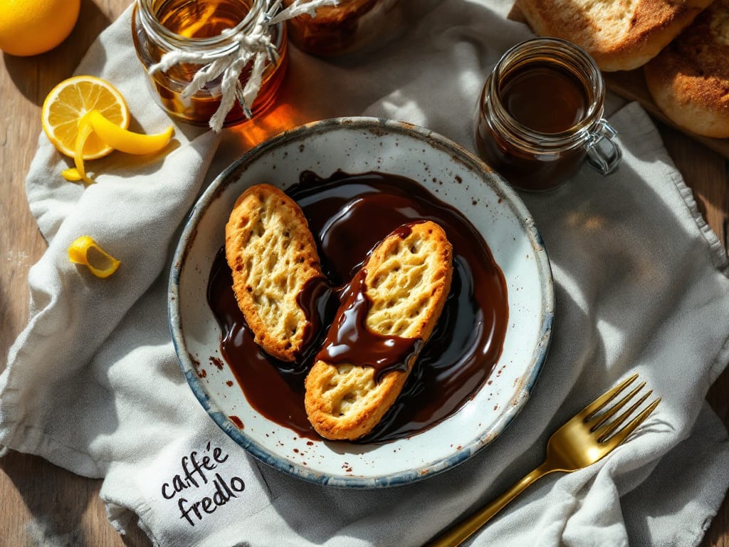 Biscotti al cioccolato fondente e caffè