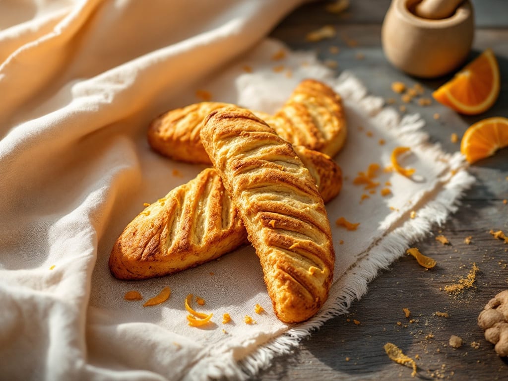 Biscotti allo zenzero e arancia candita