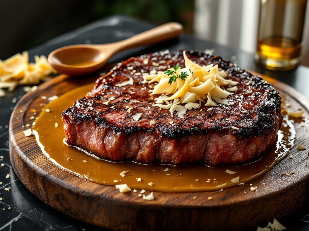 Bistecca alla Fiorentina con Salsa al Parmigiano