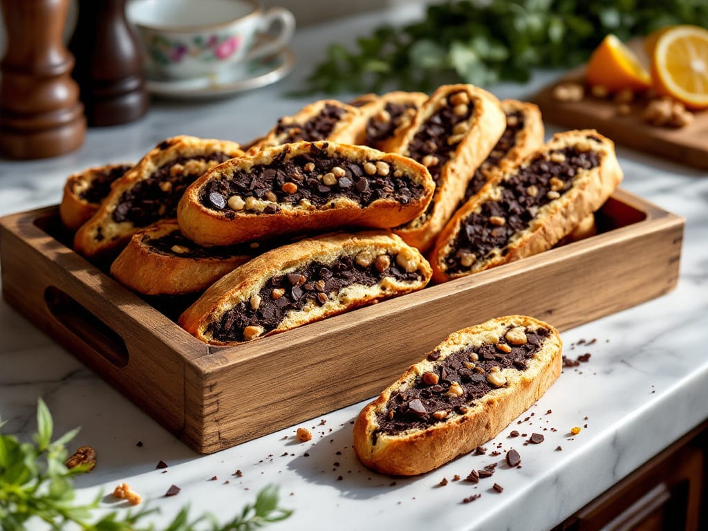 Biscotti Arabi al Cioccolato Fondente e Noci