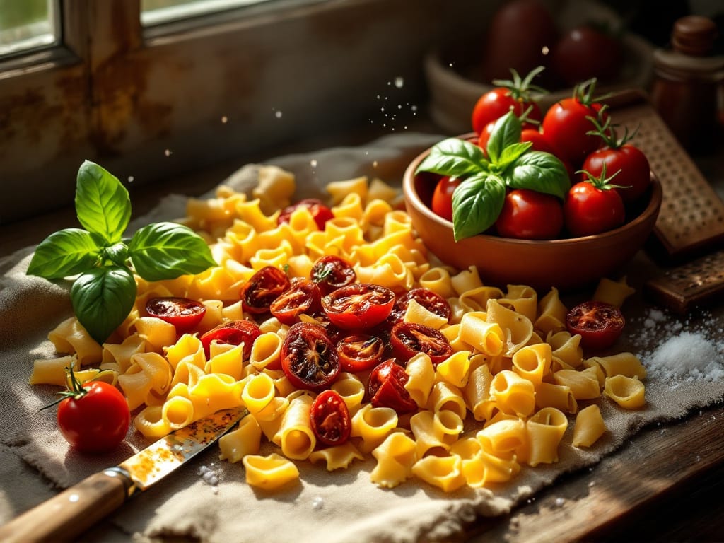 Trofiette al Pomodoro Secco e Basilico