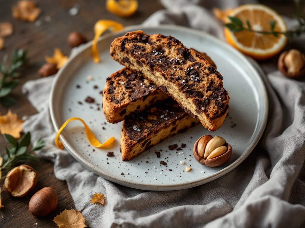 Biscotti al cioccolato fondente e nocciola tostata