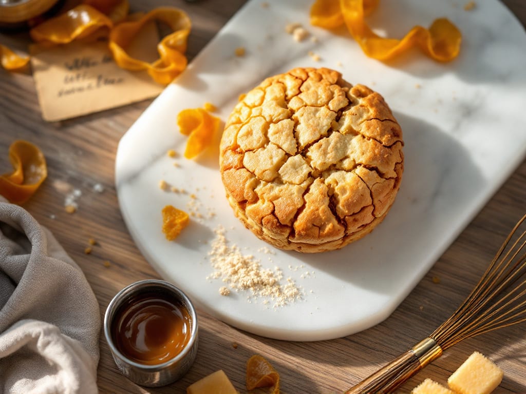 Biscotti al latte e vaniglia con scorza di cedro