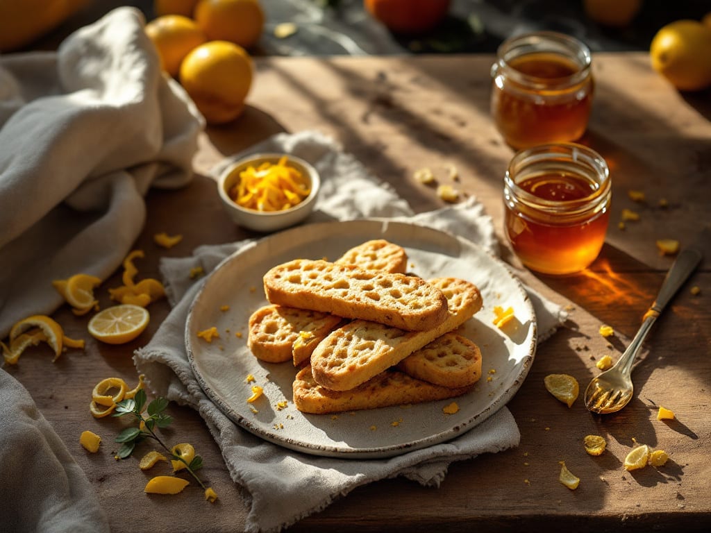 Biscotti classici al miele e limone