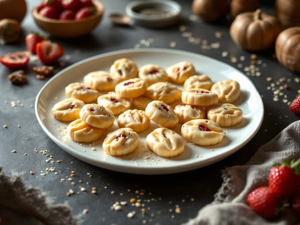 Biscotti Turchi al Cioccolato Bianco e Fragole