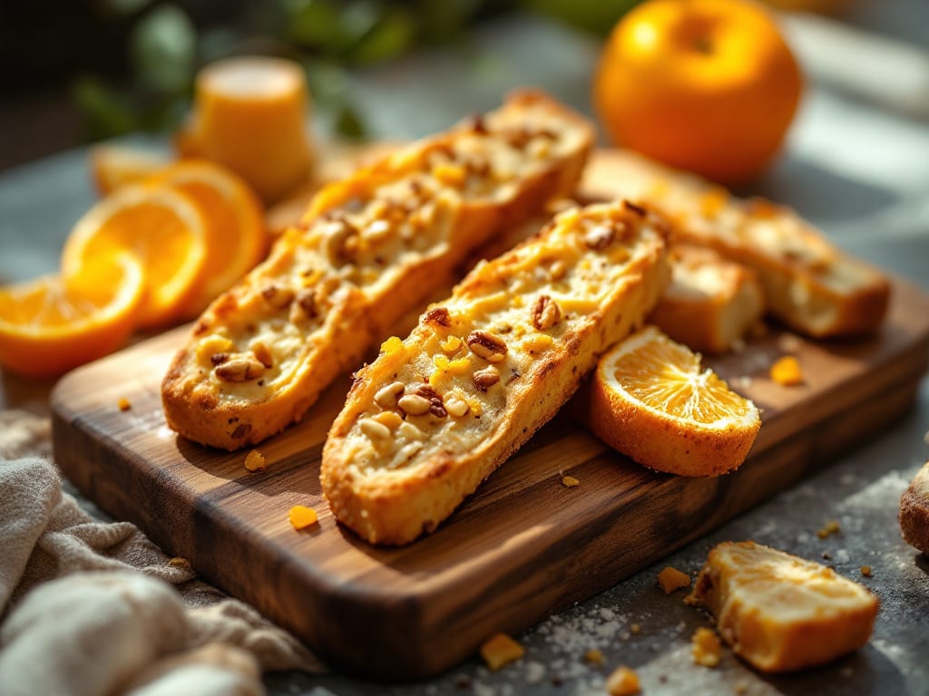 Biscotti all'arancia e noci caramellate