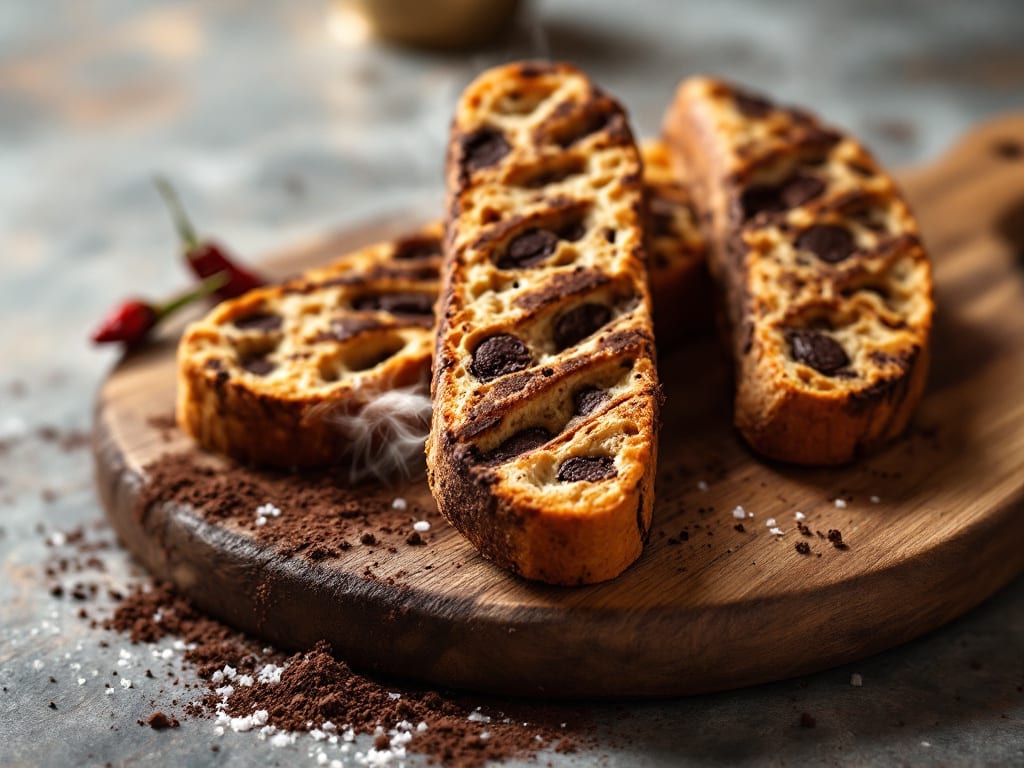 Biscotti al cacao e peperoncino dolce