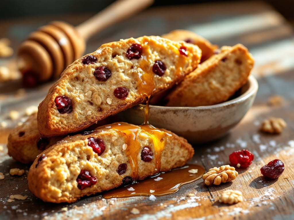 Ricetta biscotti avena integrale: croccanti con mirtilli e gherigli di noce