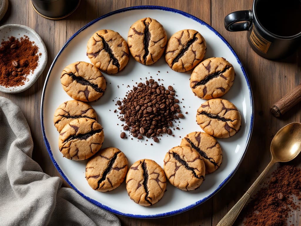 Biscotti al caffè e cacao amaro