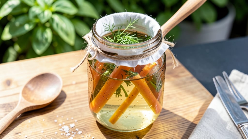 Carote sott'aceto fermentato con aneto
