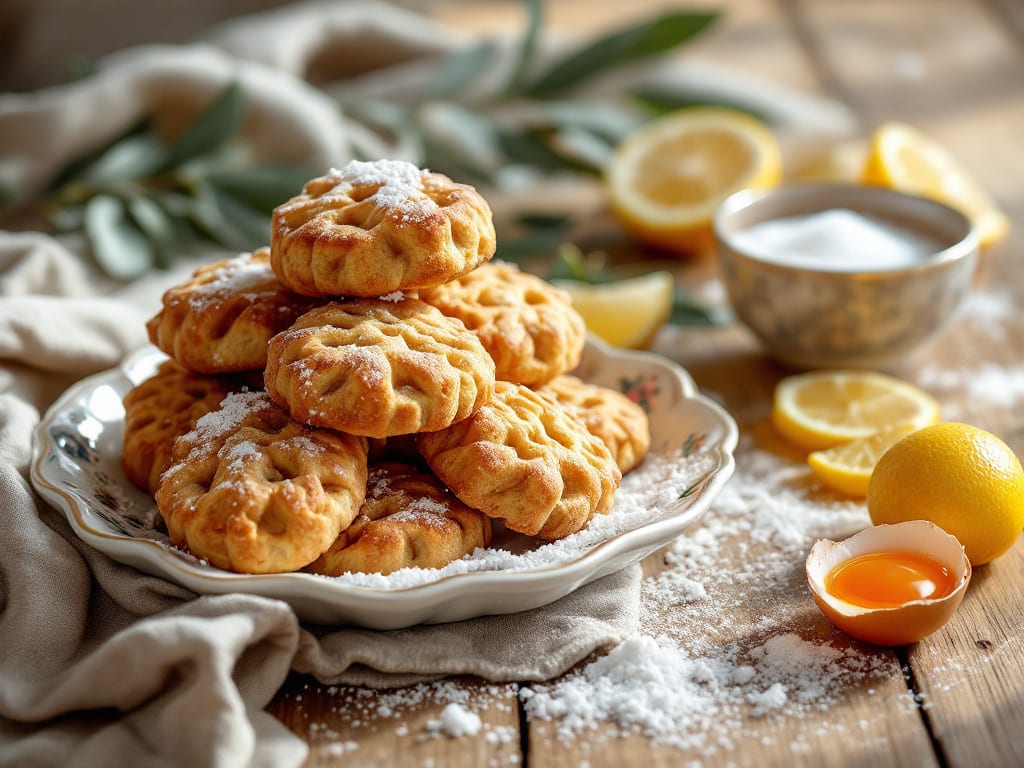 Biscotti sardi morbidi ricetta: profumo di scorza di limone e cuori teneri