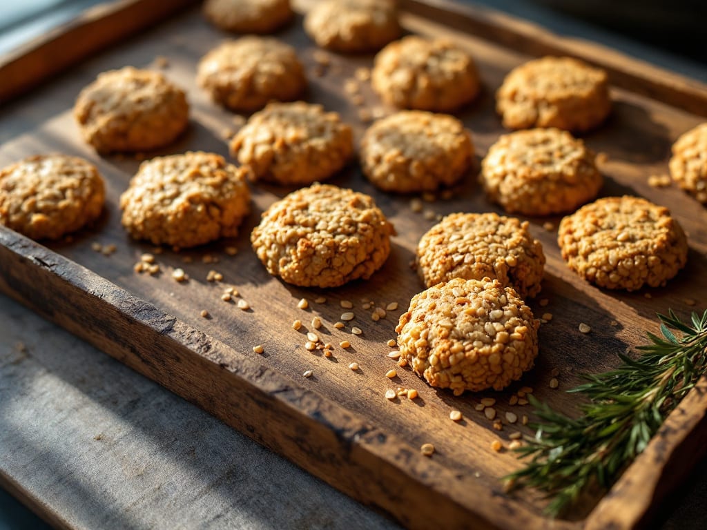 Biscotti di farro e semi di lino