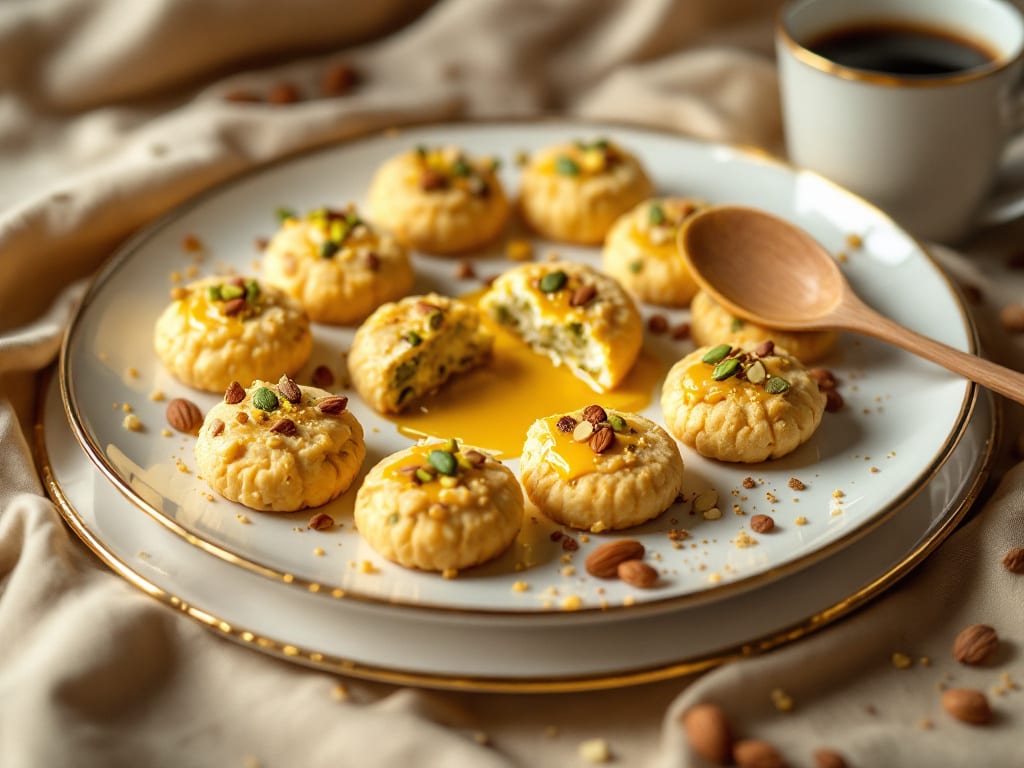 Biscotti al pistacchio e limone con glassa al burro
