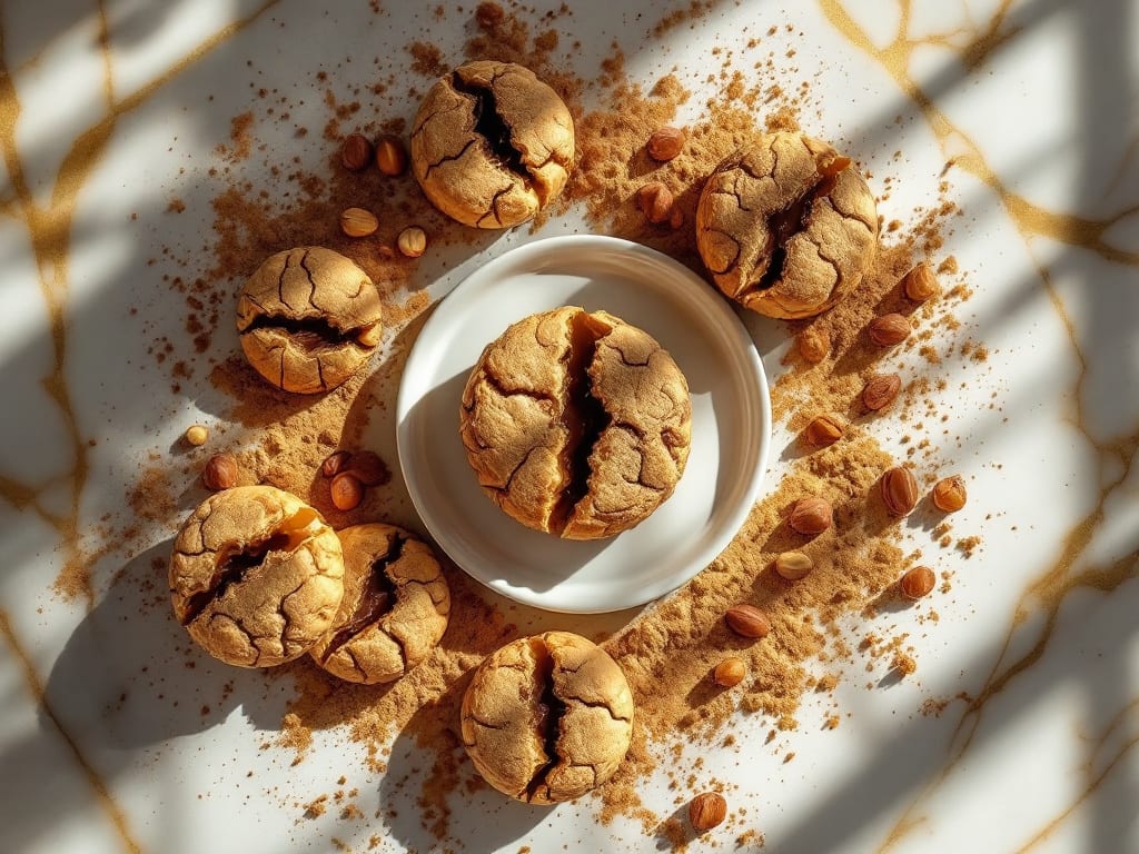 Biscotti al caffè e nocciole tostate