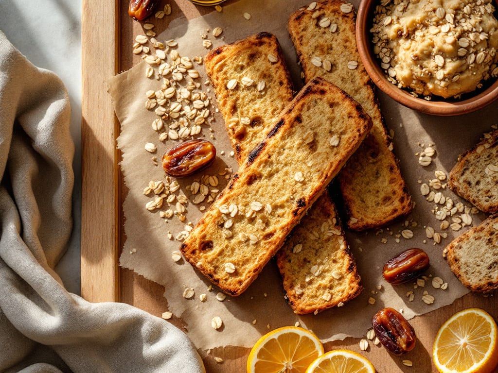 Biscotti di avena e datteri tritati