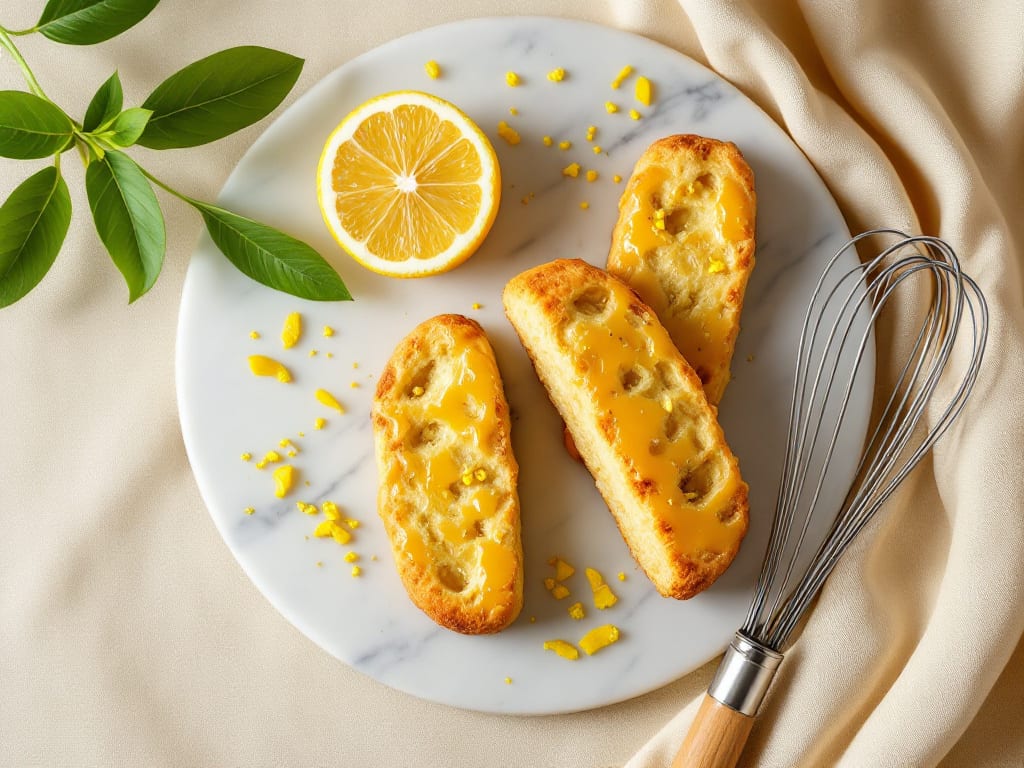 Biscotti al limone e mandorle glassati