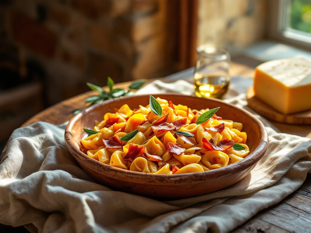 Trofiette alla Zucca e Speck