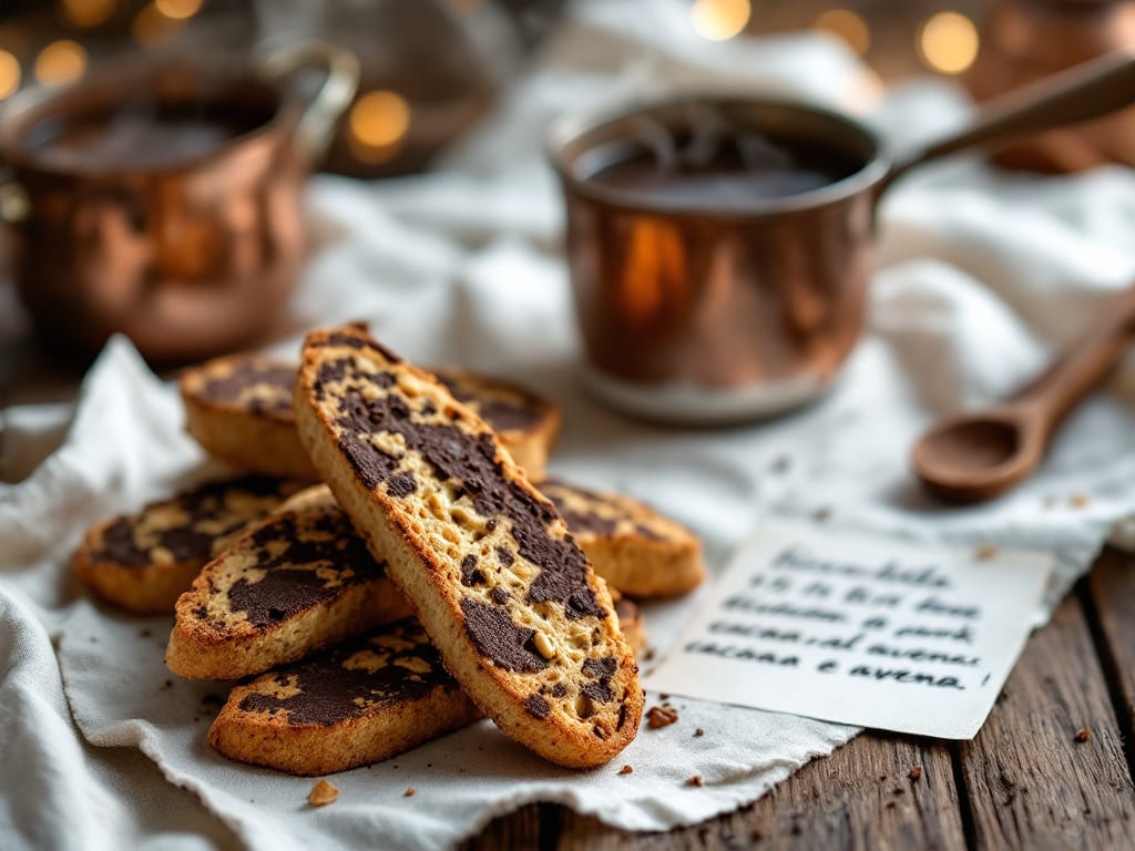 Biscotti al cacao e avena senza zucchero