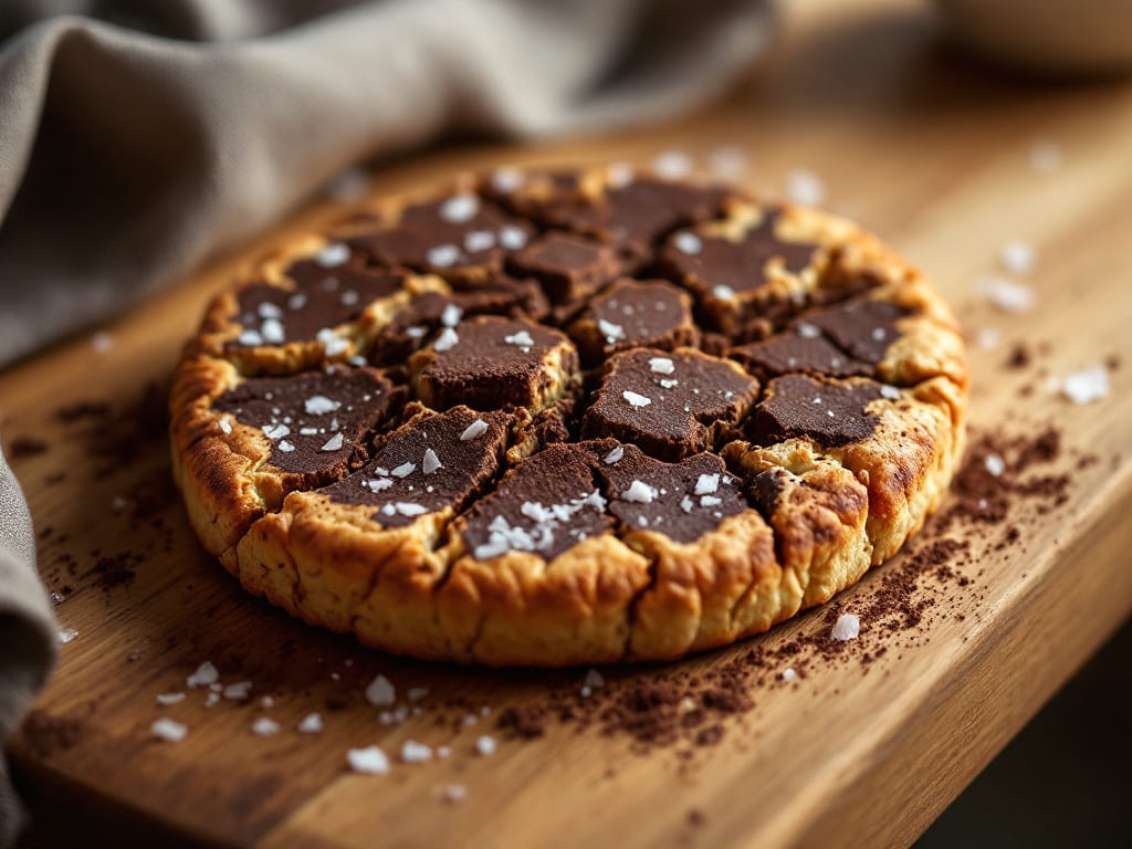 Biscotti al cacao amaro e sale marino