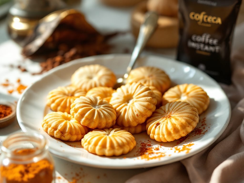 Biscotti al cacao e caffè con peperoncino