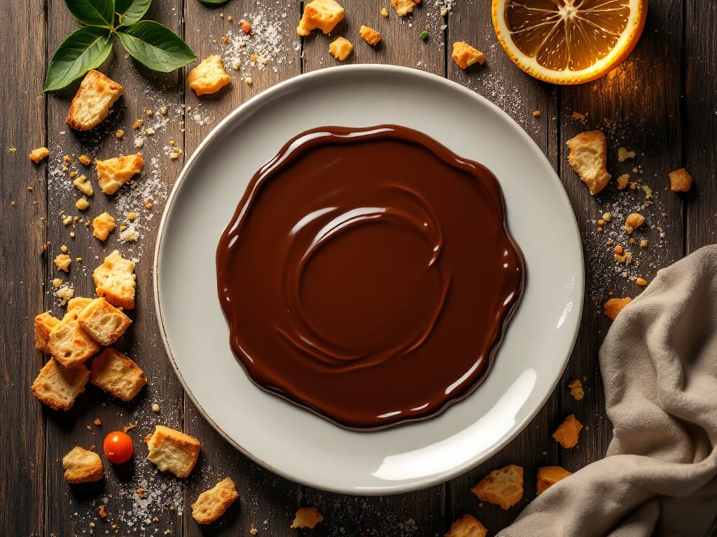 Croccante al cioccolato e biscotti tritati
