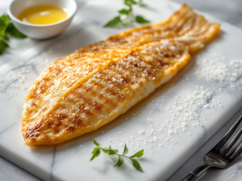 Cefalo fritto con limone e prezzemolo