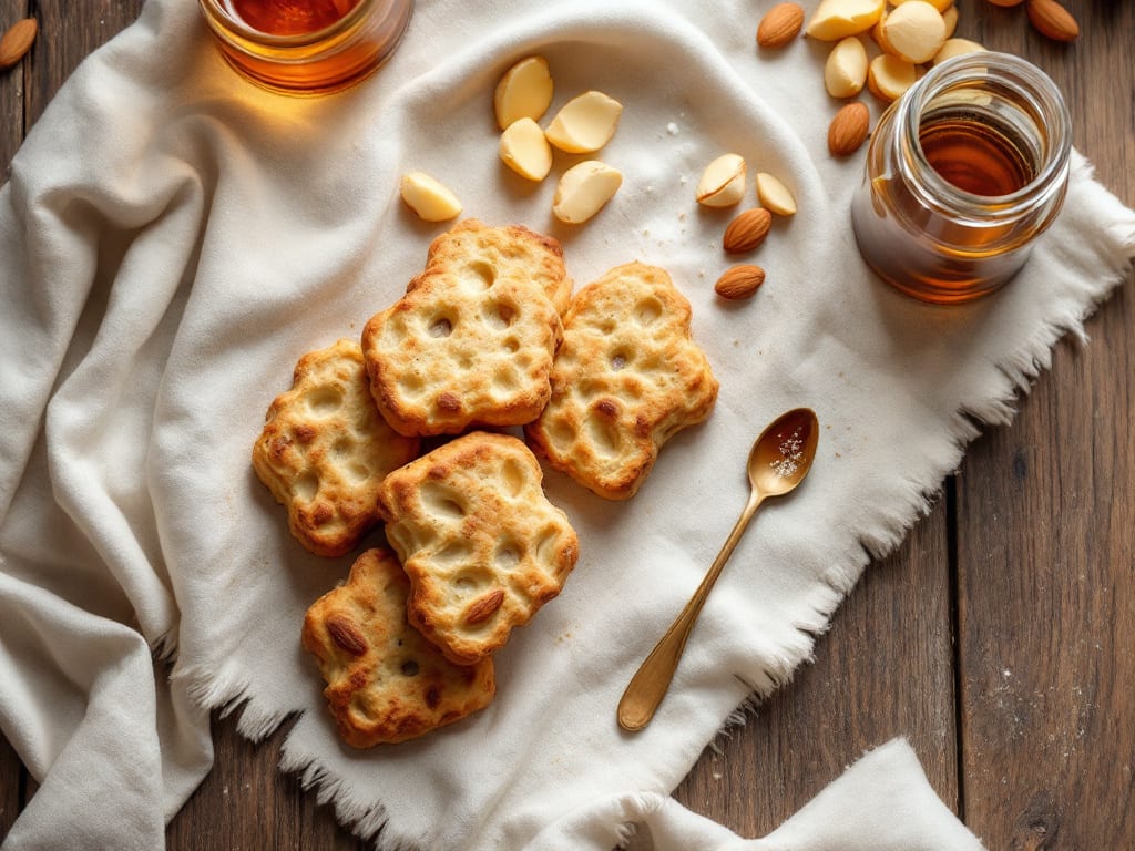 Biscotti alla vaniglia e mandorle tostate