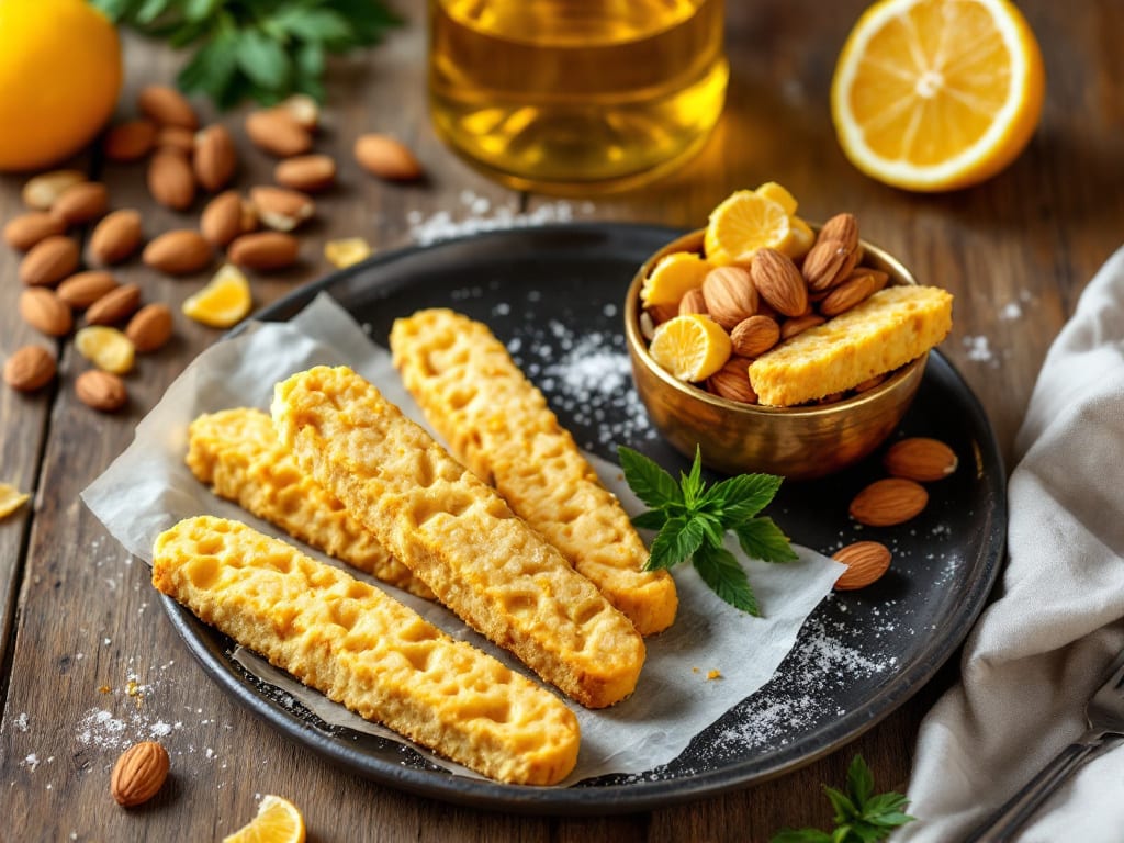 Biscotti alle mandorle e limone senza grassi