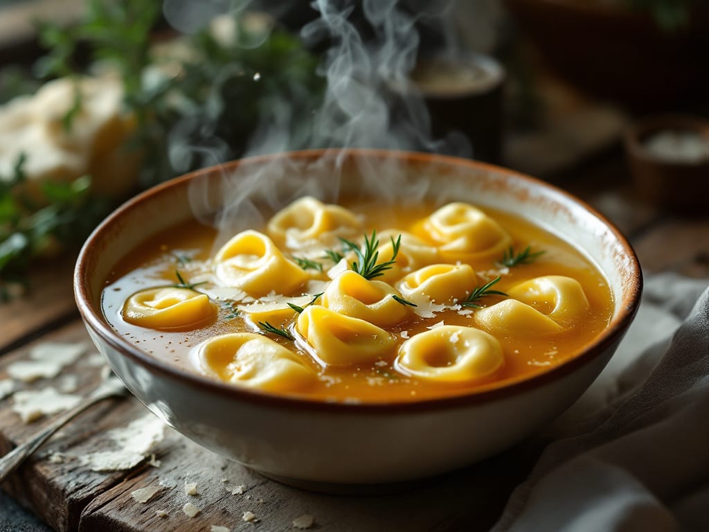 Tortellini in Brodo con Parmigiano Fresco