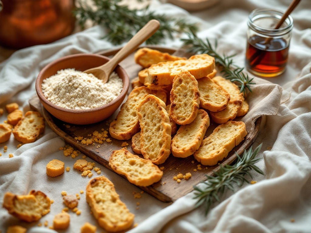 Biscotti di farina di mais e zucchero di canna