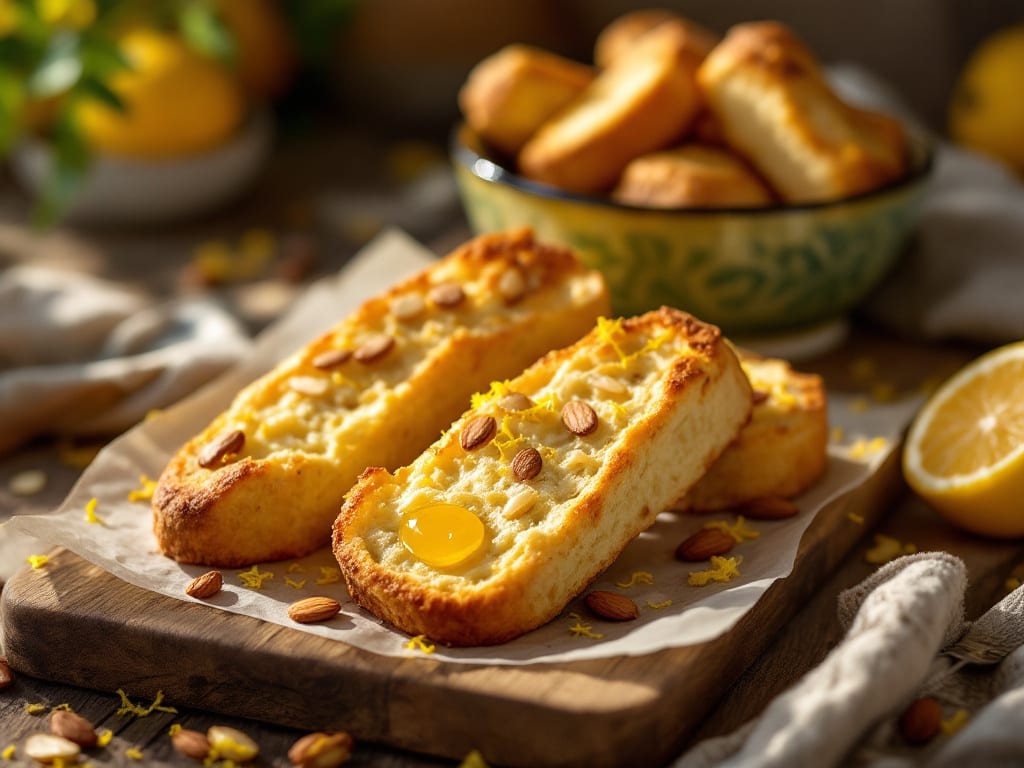 Biscotti alle mandorle e limone