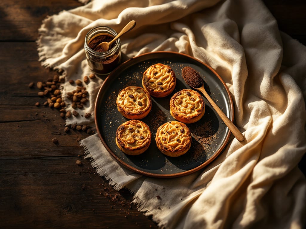 Biscotti al cacao e noci per bambini