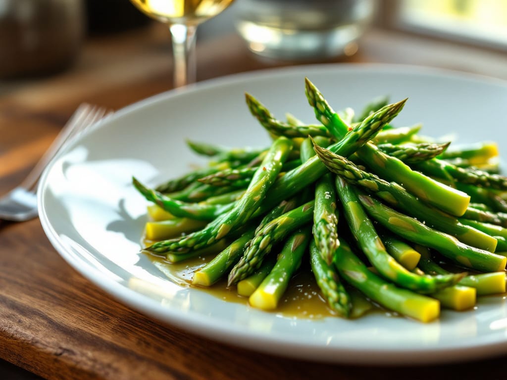 Fagiolini al vapore con soia verde saltata