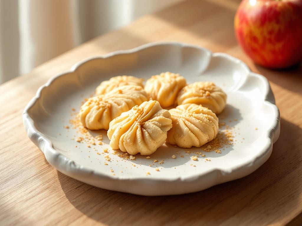 Biscotti di riso soffiato e mela