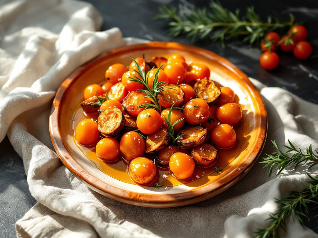 Lenticchie arancioni e melanzane al forno